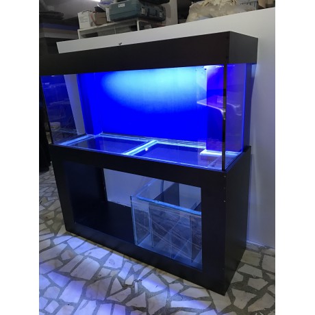 150*50*60h demır profıllı ön cam extra clearlı sumplu