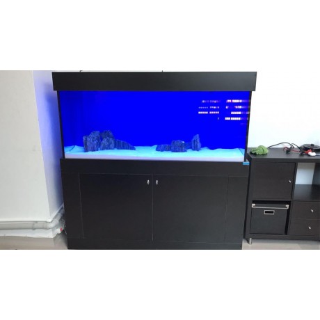 150*50*60h demır profıllı ön cam extra clearlı sumplu