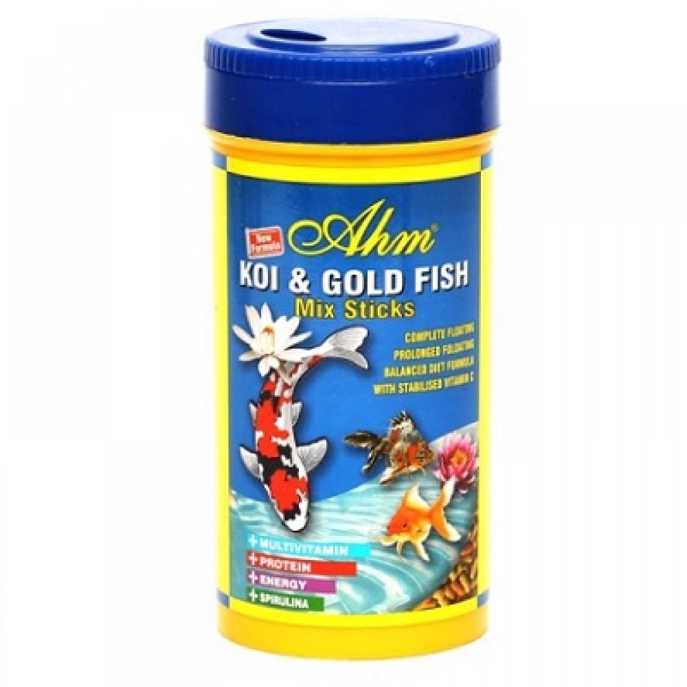 Ahm Koi Goldfish Mix Pond Sticks  Balık Yemi 250 Ml