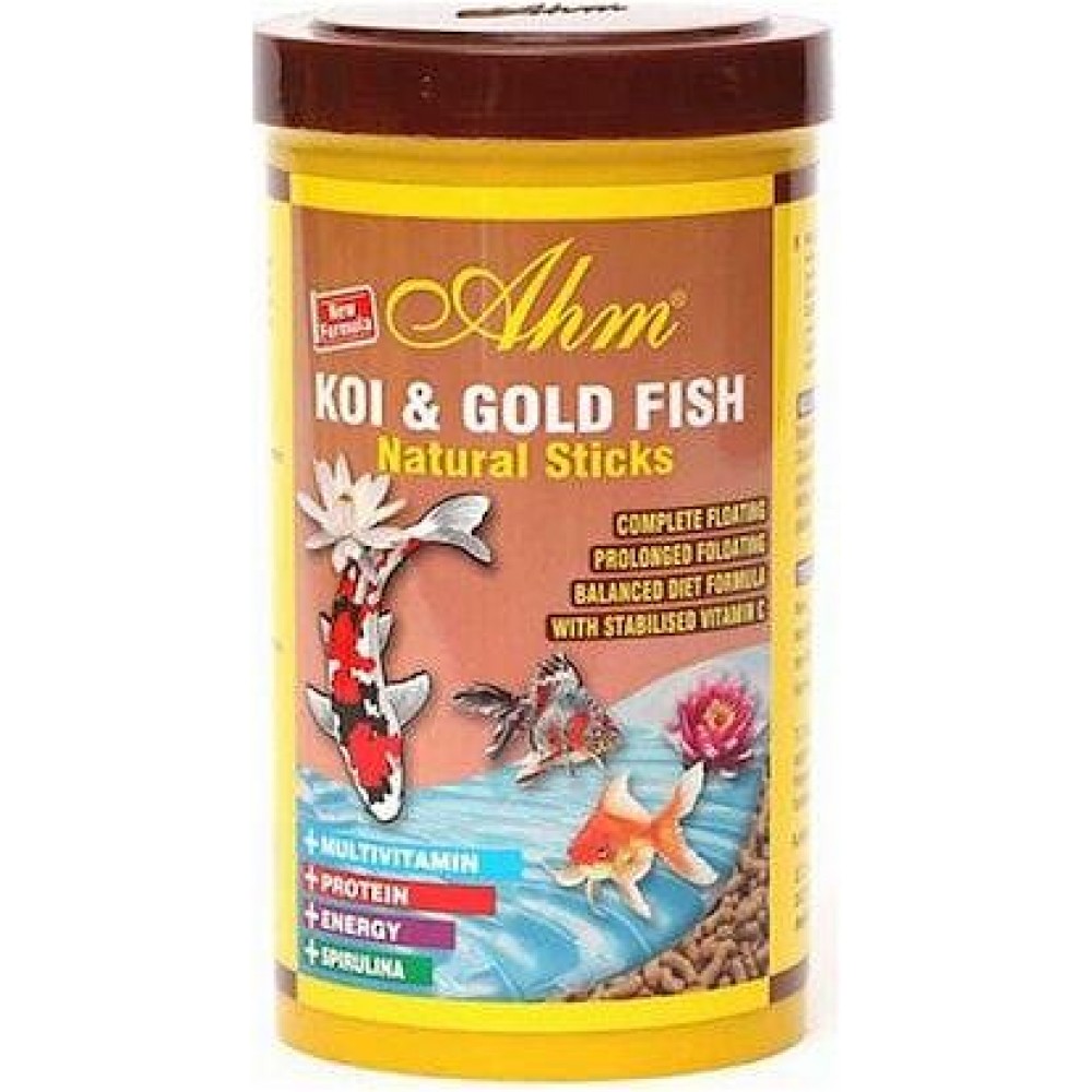 Ahm Koi Goldfish Natural Sticks Balık Yemi 1000 Ml