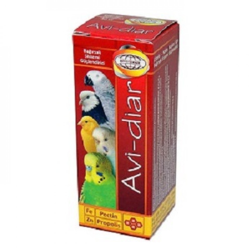 Avi-Diar Çözelti Kafes Kuşları İçin Bağırsak Sistemi Güçlendirici 30 cc