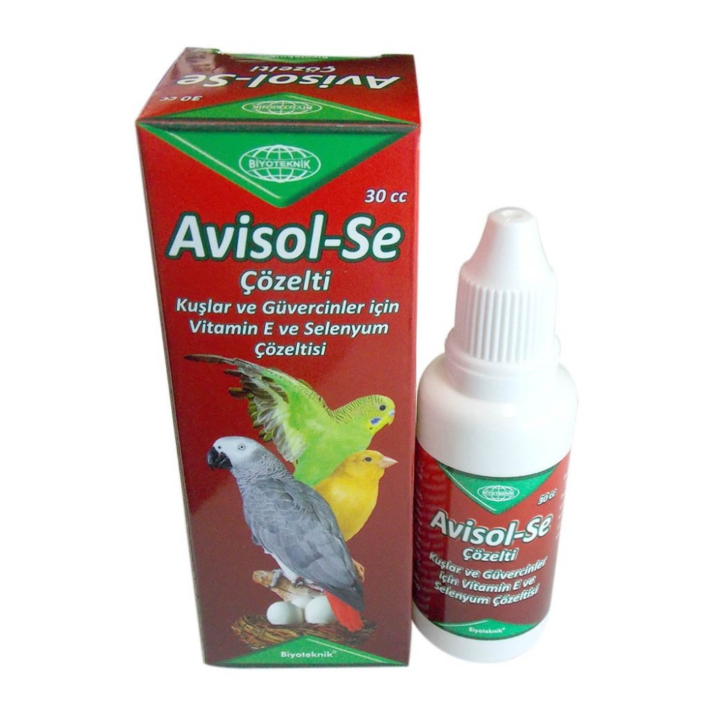 Biyoteknik Avisol-Se Kuş ve Güvercin Vitamin Çözeltisi 30 ML