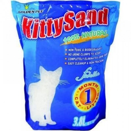 Kitty Sand Hijyenik Tozsuz Süper Emici Silika Kristal Kedi Kumu 3.8 Lt