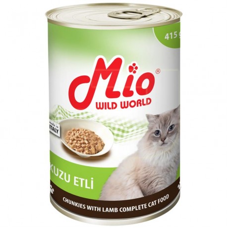 Mio Kuzu Etli Konserve Yetişkin Kedi Maması 415 gr