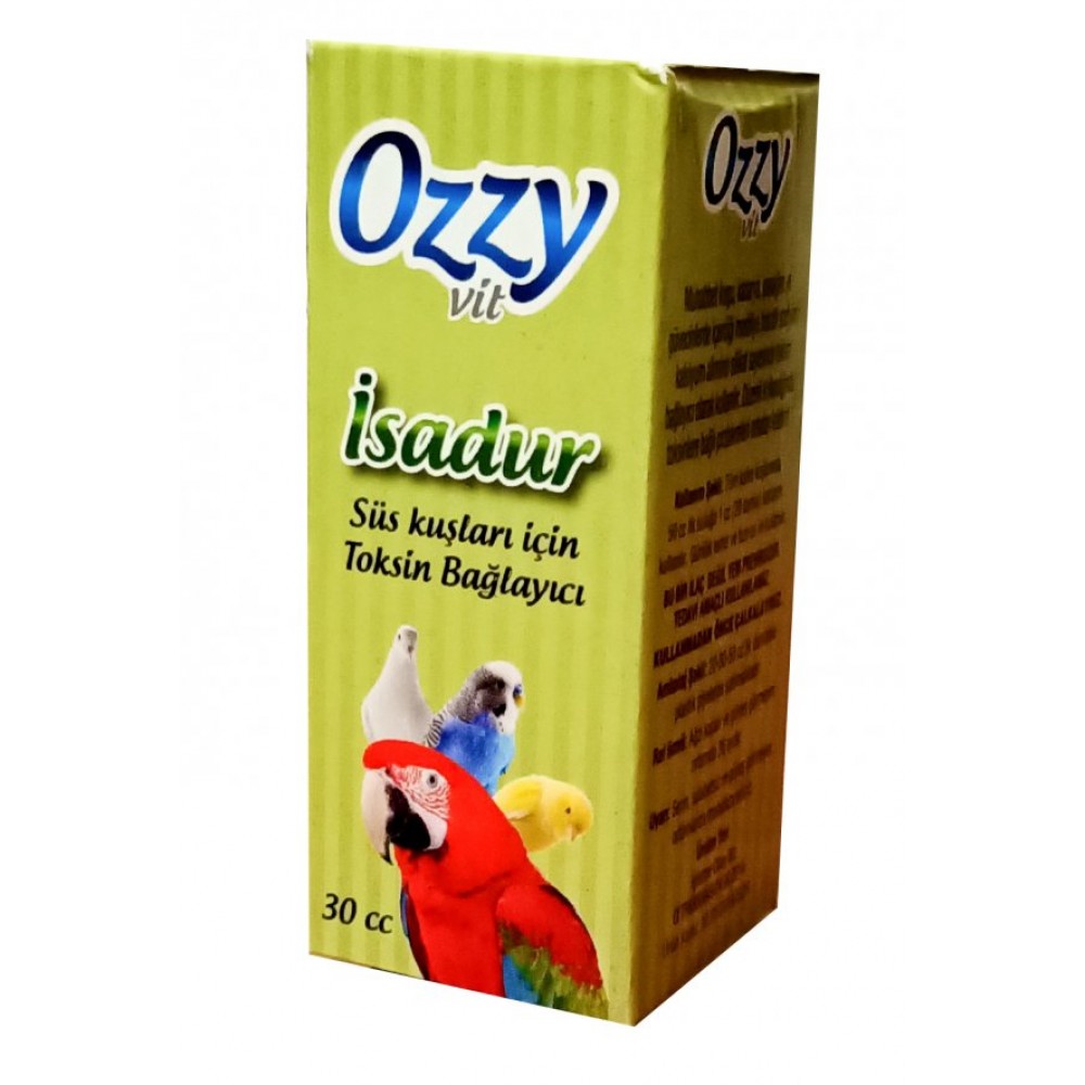 Ozzy İsadur Süs Kuşları İçin Toksin Bağlayıcı 30 cc