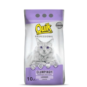 Quik Bentonit Topaklaşan İnce Lavanta Kokulu Kedi Kumu 10 Lt