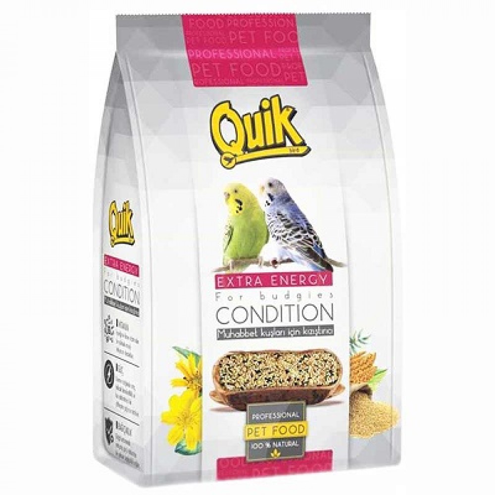 Quik Muhabbet Kuşu Kızıştırıcı ve Kondisyon Yemi 150 Gr