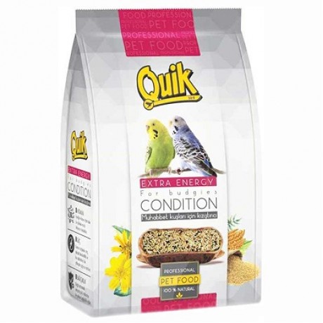 Quik Muhabbet Kuşu Kızıştırıcı ve Kondisyon Yemi 150 Gr