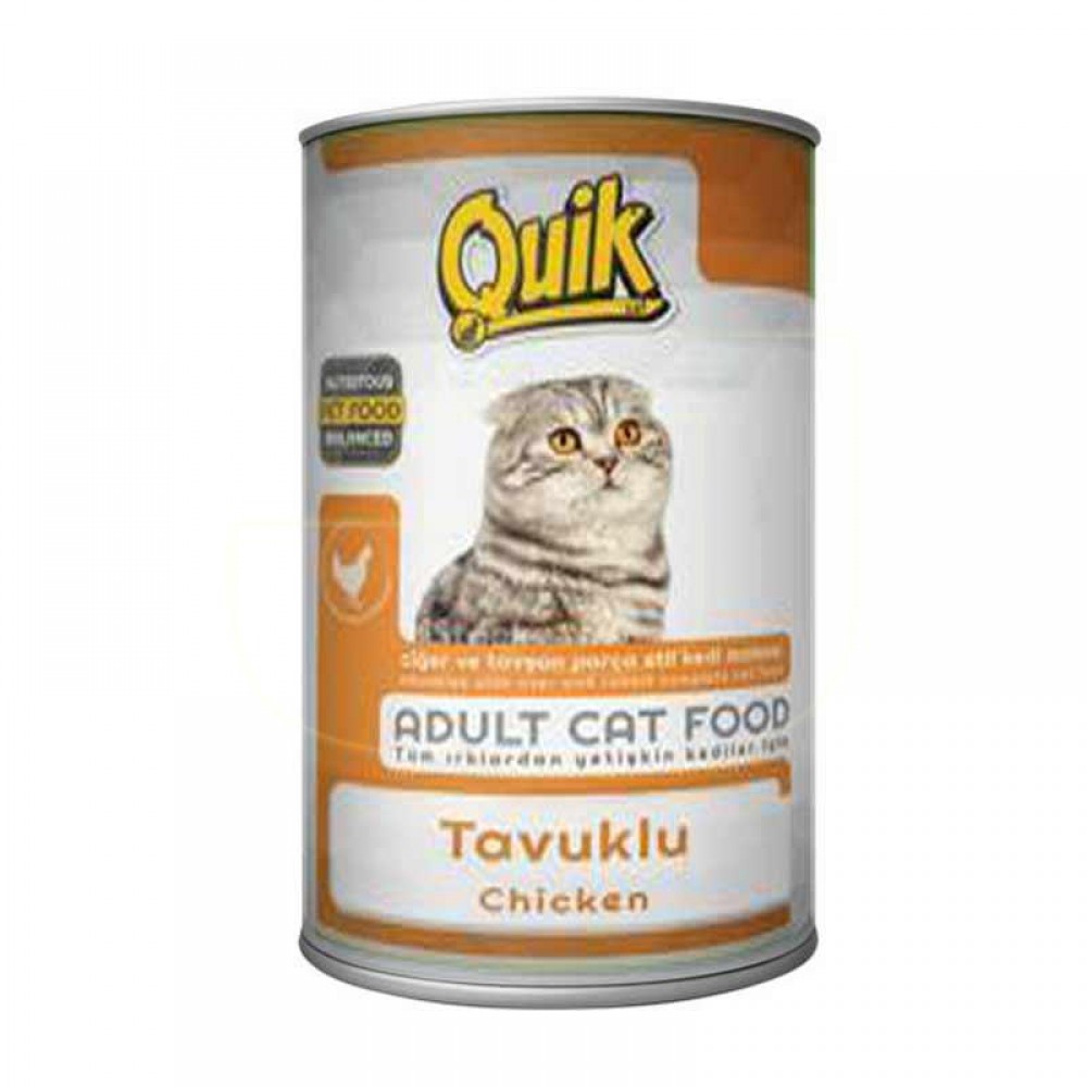 Quik Tavuklu Konserve Yetişkin Kedi Maması 415 gr