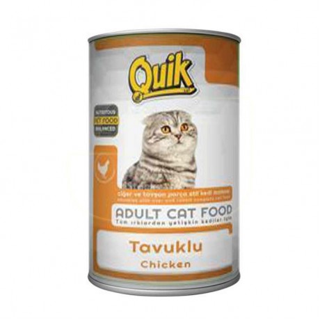 Quik Tavuklu Konserve Yetişkin Kedi Maması 415 gr