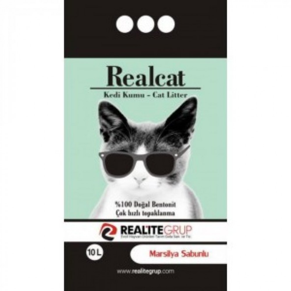 Realcat Marsilya Sabunlu Kedi Kumu 10 Lt
