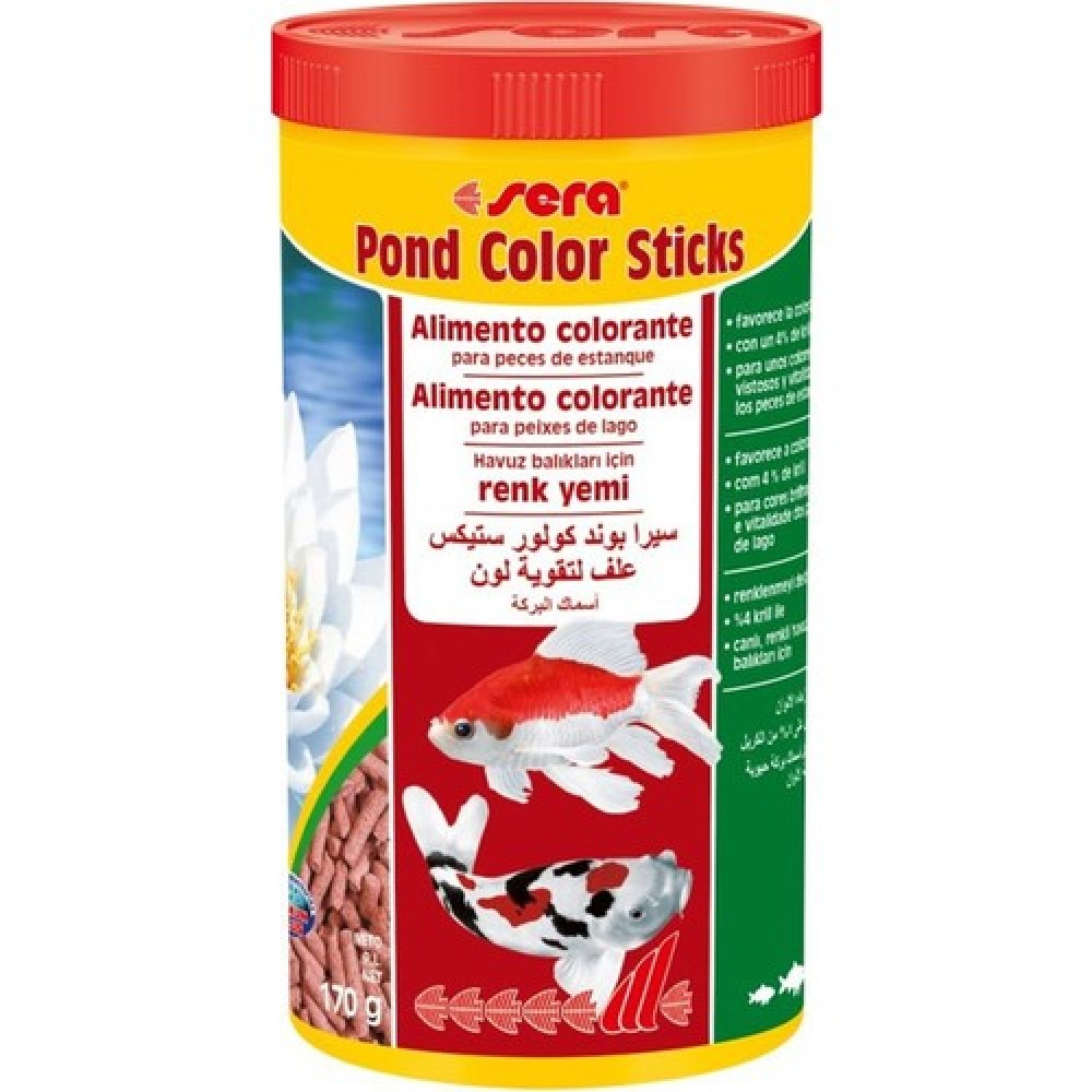 Sera Pond Color Sticks Havuz Balığı Sticks Renk Yemi 1000 Ml