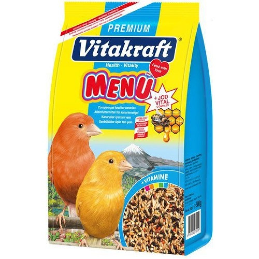 Vitakraft Menü Jod Vital Ballı Kanarya Yemi 500 Gr