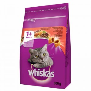 Whiskas Sığır Etli Yetişkin Kuru Kedi Maması 300 Gr