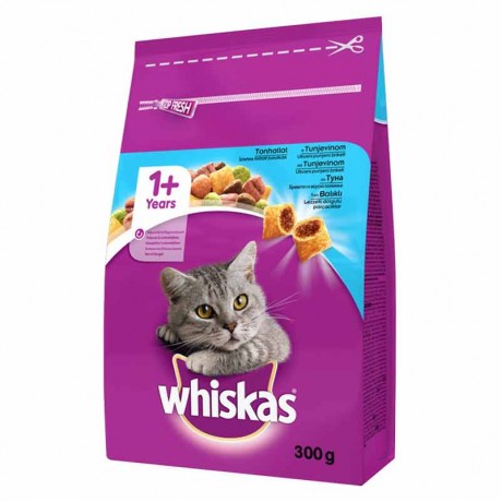 Whiskas Ton Balıklı Ve Sebzeli Yetişkin Kuru Kedi Maması 300 gr